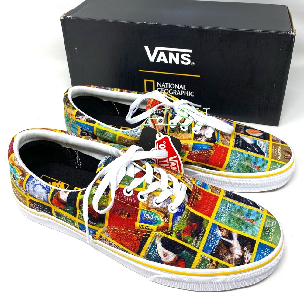 VANS National Geographic Collaboration Women's Era Red Nat Size 6.5 VN0A4U39WJZ